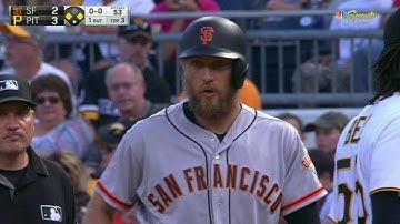 SF@PIT: Pence lines an RBI single to right field