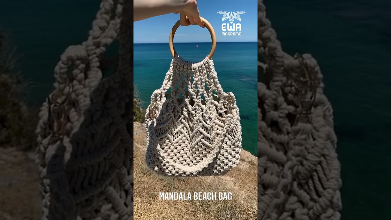 How to make Mandala Beach Bag? Macramè tutorial on my channel