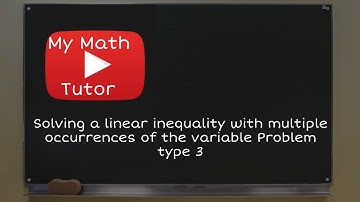 ALEKS | Solving a linear inequality with multiple occurrences of the variable: Problem type 3