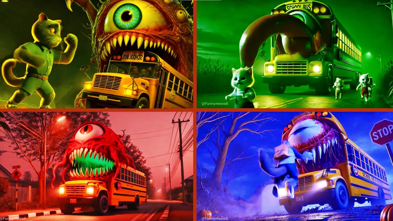 🚌SCHOOL BUS EATER🎶CoffinDance Song