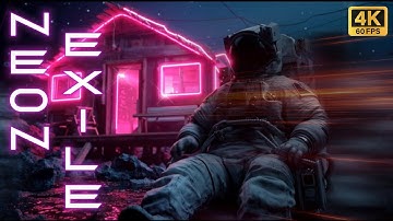 NEON EXILE: Futuristic Sci-Fi Music Video Epic Space Journey Cinematic AI Art Visuals #midjourney
