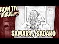 How to Draw SAMARA MORGAN / SADAKO YAMAMURA (The Ring / Ringu) | Narrated Easy Step-by-Step Tutorial