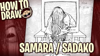 How to Draw SAMARA MORGAN / SADAKO YAMAMURA (The Ring / Ringu) | Narrated Easy Step-by-Step Tutorial