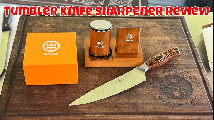 Tumbler Rolling Knife Sharpener Review: Unboxing and Demonstration