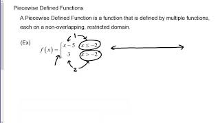 1.4 - Piecewise Defined Functions