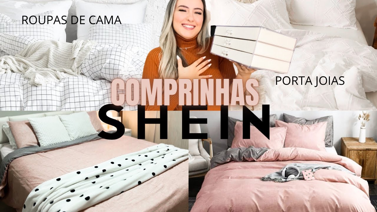 ROUPAS DE CAMA NA SHEIN | compras de casa e decoração | Luana Perovano