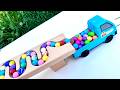 🚀Marble Run Race ASMR ☆ HABA Slope, Dump Trucks & Garbage Trucks #12