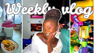 Living alone:🛋️✨ New couch, new carpet, new TV stand/ shopping haul/ lots of dates / dentsu launch❤️