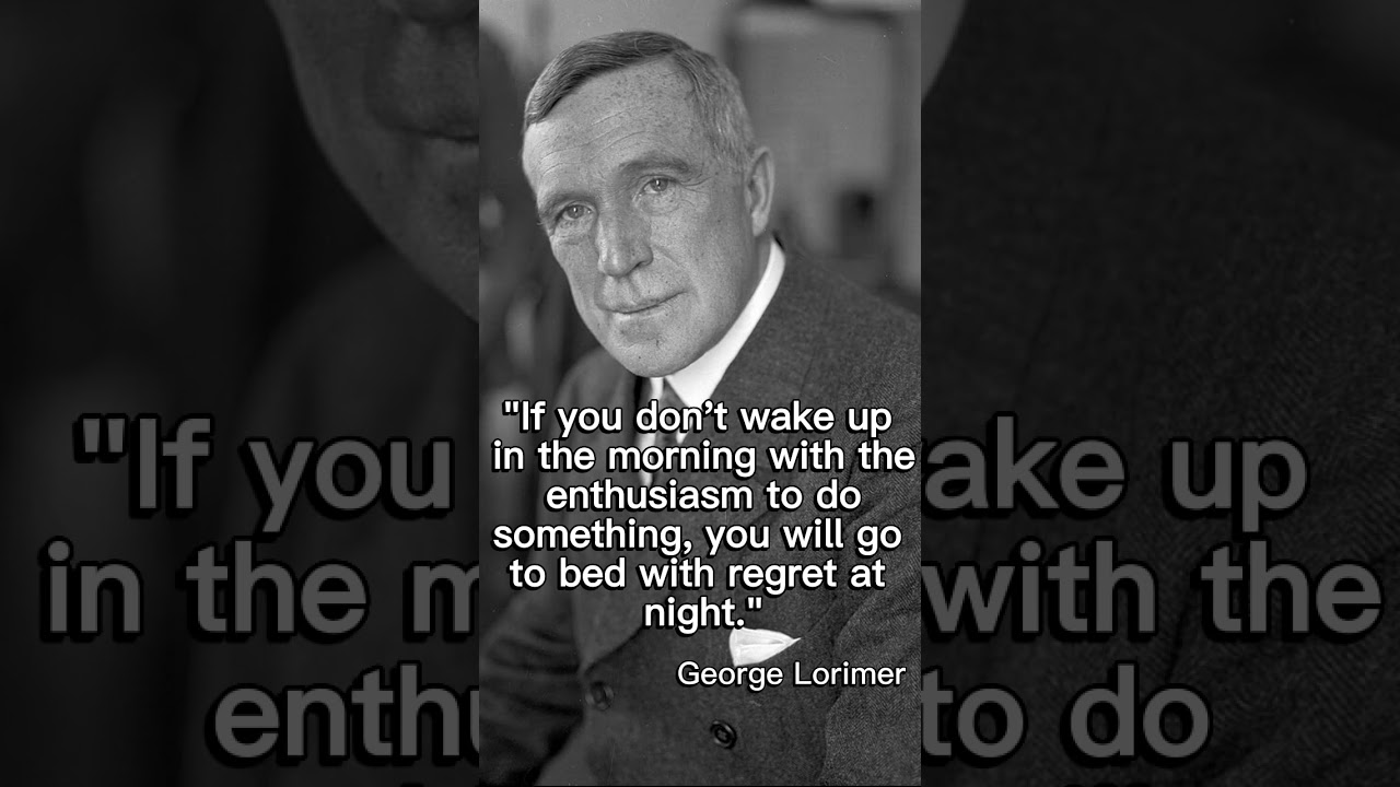 George Lorimer Daily Routine