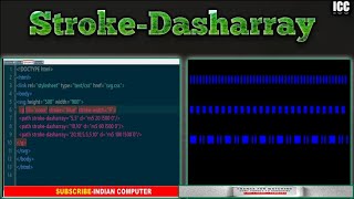 How To Use Stroke Property Dasharray in SVG | SVG Tutorial -12 ||