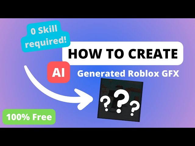 🤯This AI can make a roblox GFX?? 