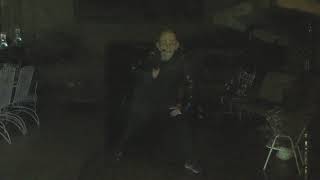 Doing Giorno’s pose with an old man mask in the rain for almost 5 minutes