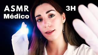 ASMR MÉDICO & NERVIOS CRANEALES 🧠👩🏻‍⚕️ 3 HORAS Roleplay Médico Español 💤