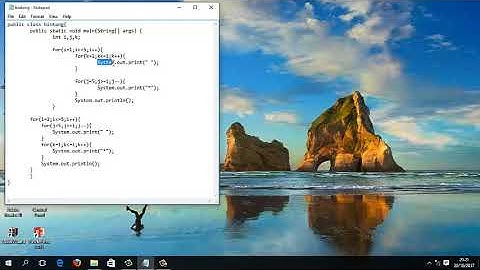 program membuat bintang di java jdk