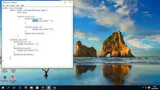 program membuat bintang di java jdk