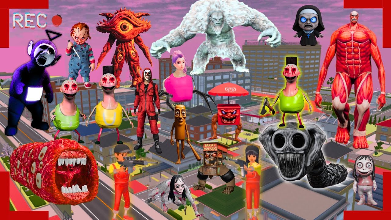 Yuta Mio dan Hamood Habibi Polisi Mengalahkan Semua MONSTER Di Kota Sakura😱| Sakura School Simulator