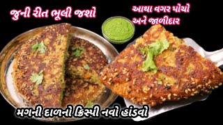 સાંજ માટે ગરમાગરમ મગની દાળનો નવો ક્રિસ્પી હાંડવો | mag ni dad no handvo |gujrati handvo Food Shyama