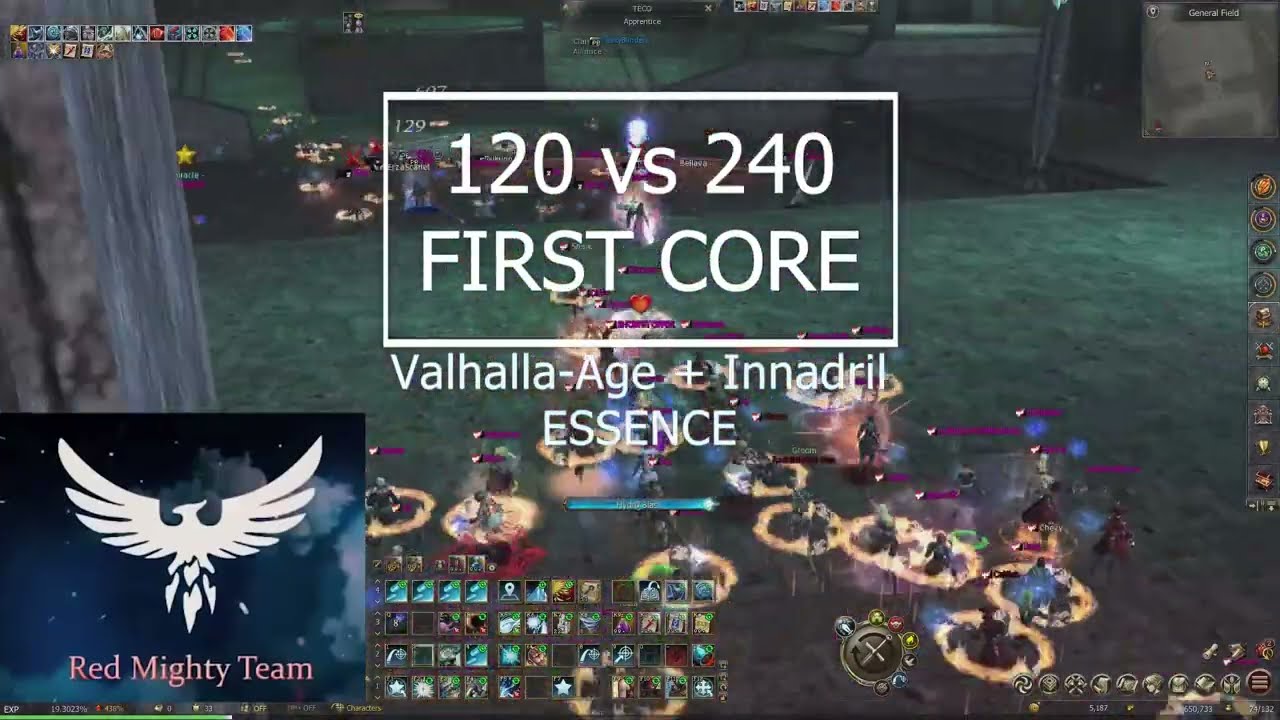 120 vs 240 First Core on ValhallaAge&Innadril Essence YouTube