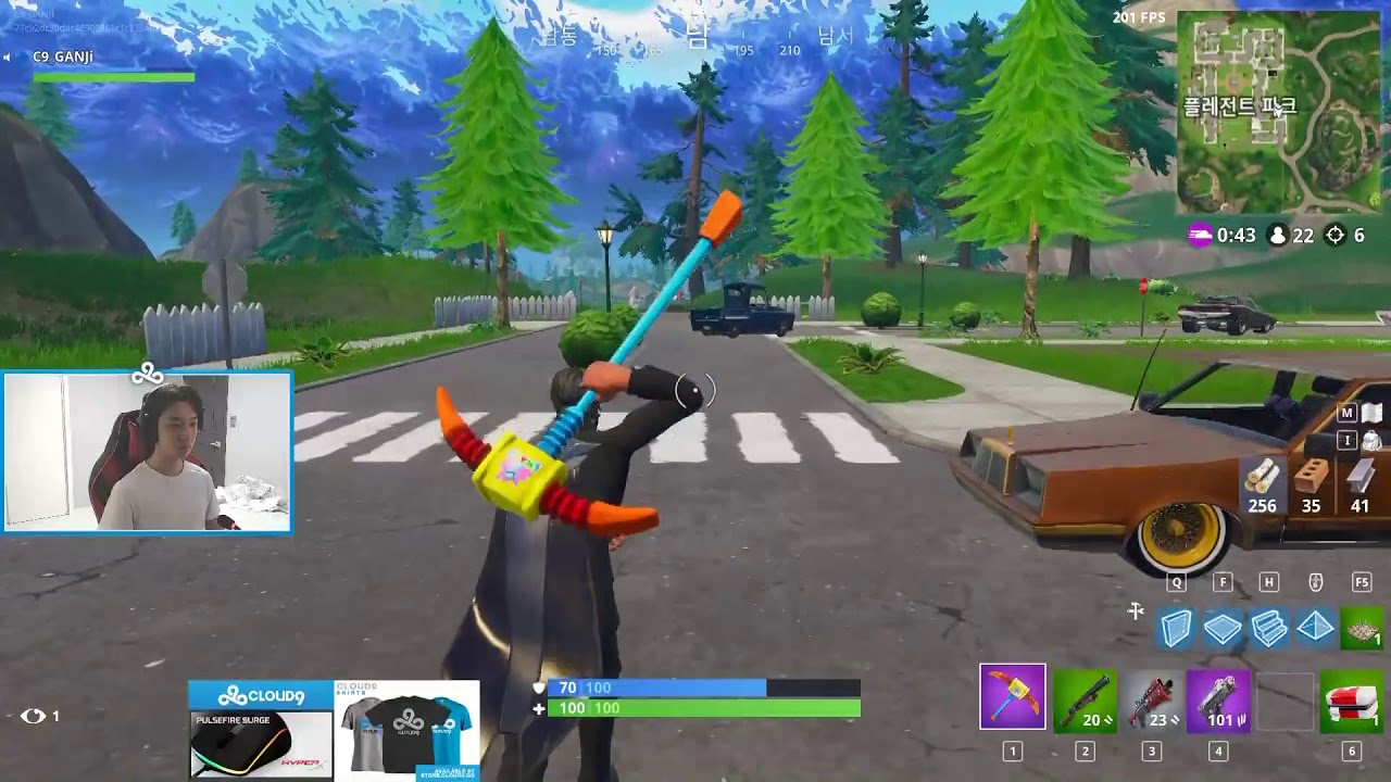 C9 GANJi 포트나이트 Fortnite New Gun Double Deagle Play Solo Cloud9 YouTube