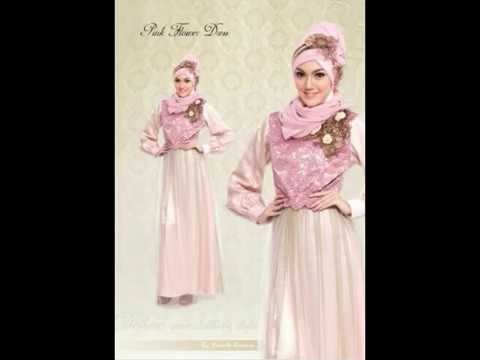 desain-baju-dress-wanita-kombinasi-brokat-satin-dan-sifon-model-terbaru