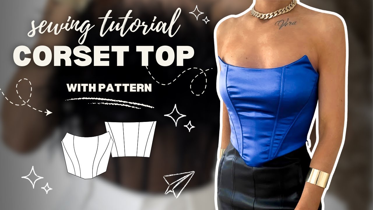 DIY- off shoulder corset top (patterns included) #beginnerfriendly  #sewingtutorial 