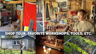 Hello! Shop tour, favorite workshops, tool organization and my next bicycle build