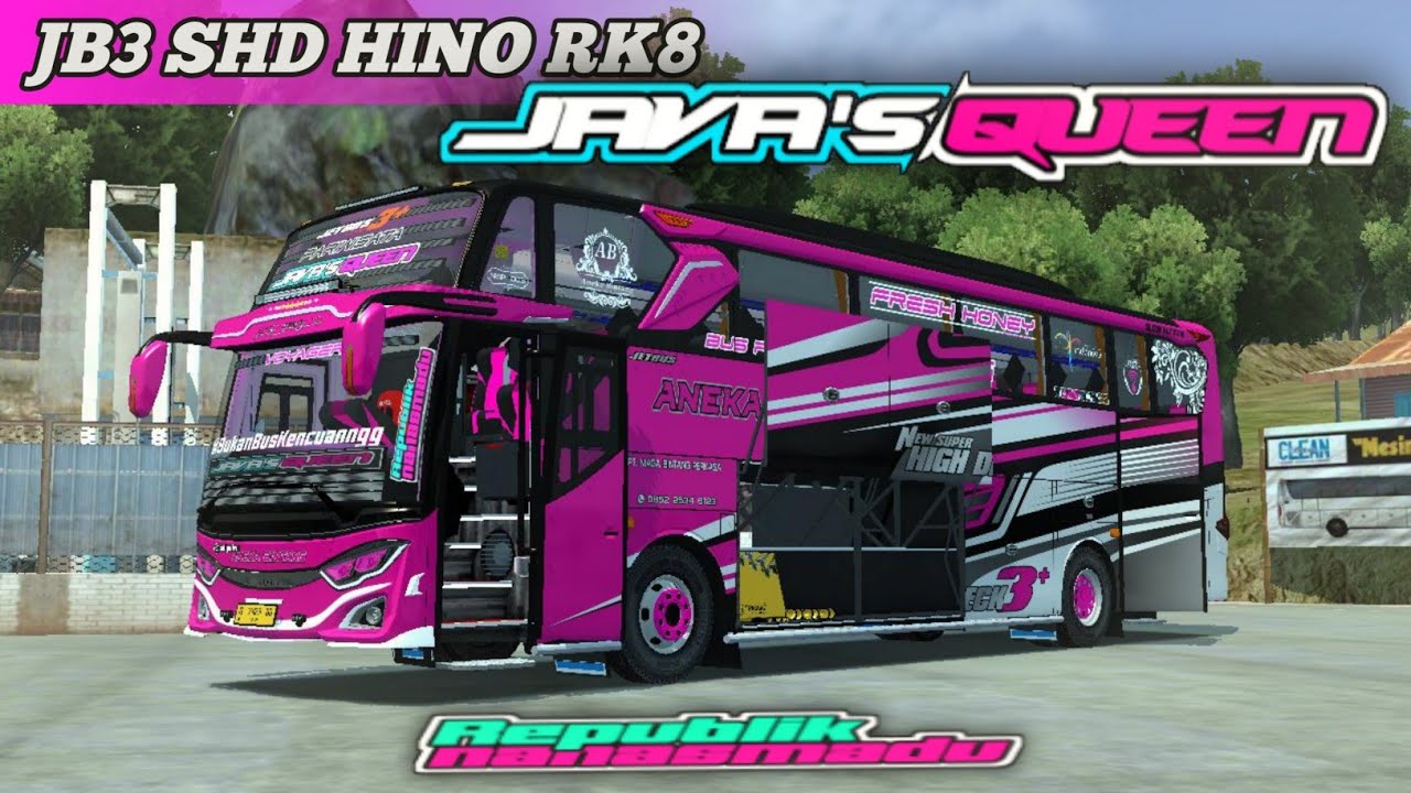 SHARE MOD ‼️ JB3+ SHD HINO RK8 SPECIAL ANEKA BINTANG || BUSSID V4.0.3 ...