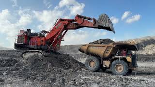 Big Hitachi Ex 2500 Excavation Working At Coal Mining Project ~ Miningstory