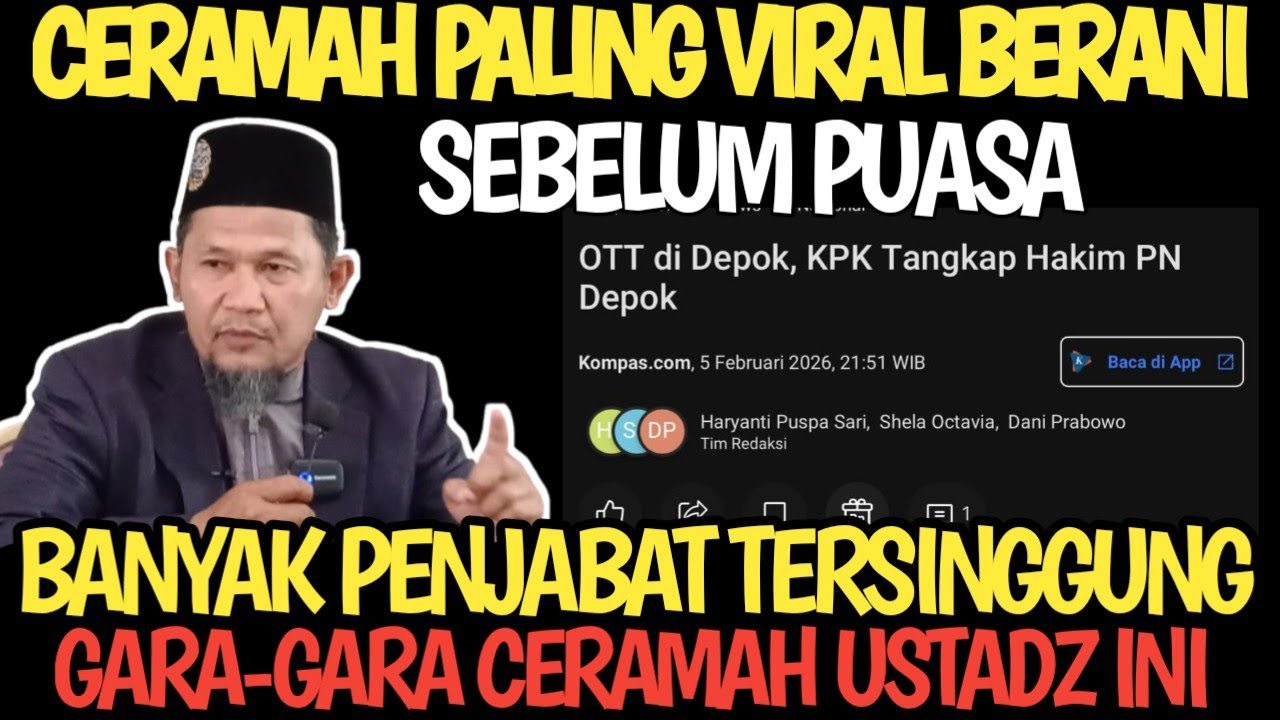 CERAMAH PALING BERANI SEBELUM PUASA, PENEGAK HUKUM MELANGGAR HUKUM, 