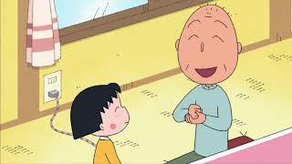 Chibi Maruko Chan Eng 'You keep laughing, good things will happen to you.'