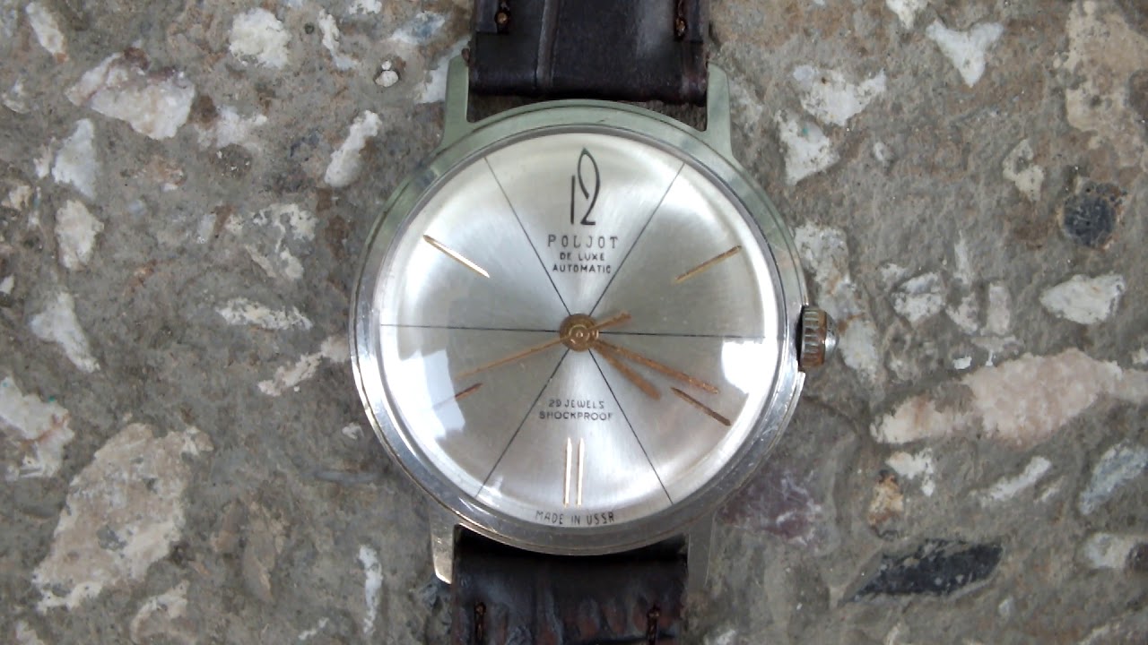 poljot de luxe automatic 29 jewels shockproof