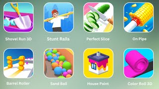 Sand Ball, Color Roll 3D, Barrel Roller, House Paint, Stunt Rails, On Pipe, Perfect Slice....  screenshot 4