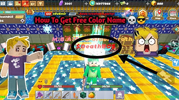 How to Get Free Color Name In Skyblock (Tutorial)!?😊🤗 #blockmango #skyblock #tranding