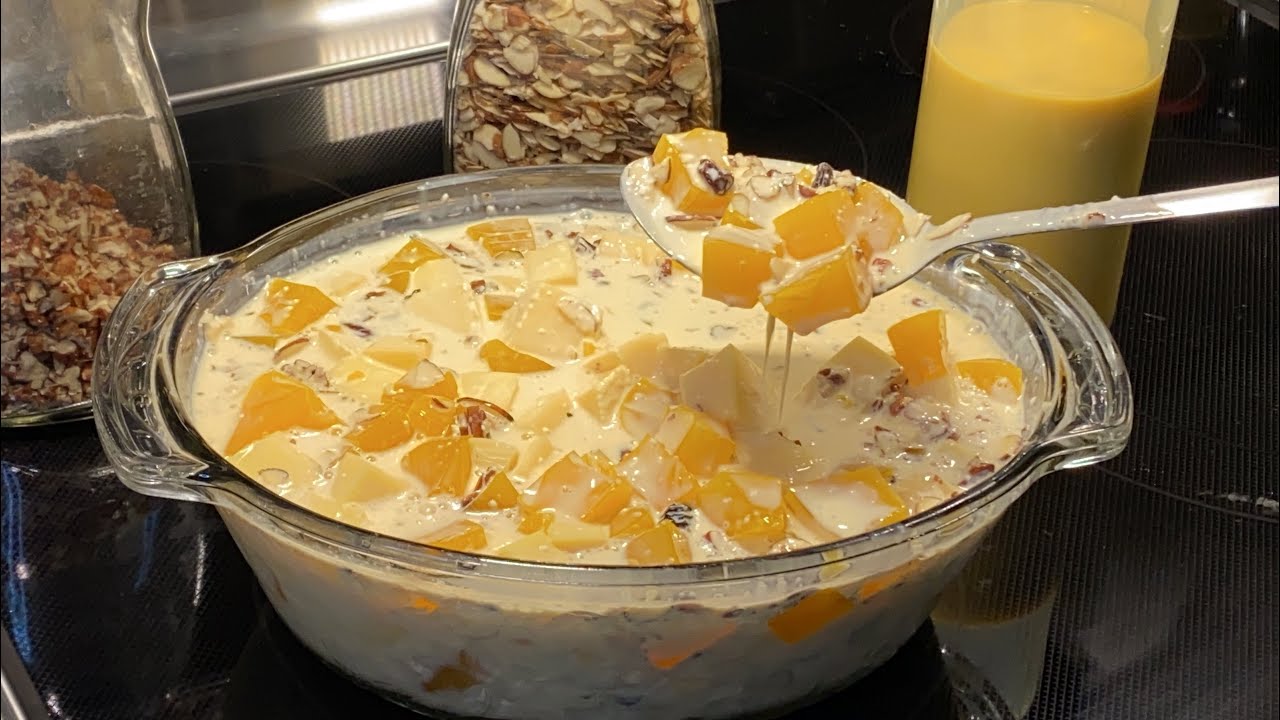 Ensalada de Gelatina con Rompope