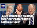 „Was haben Sie aus unserem Land gemacht?“: Weidels Brandrede gegen Merz | NIUS Live