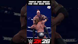 Triple HHH vs The Rock in wwe 2k26 match gameplay #WWE #WWE2K26