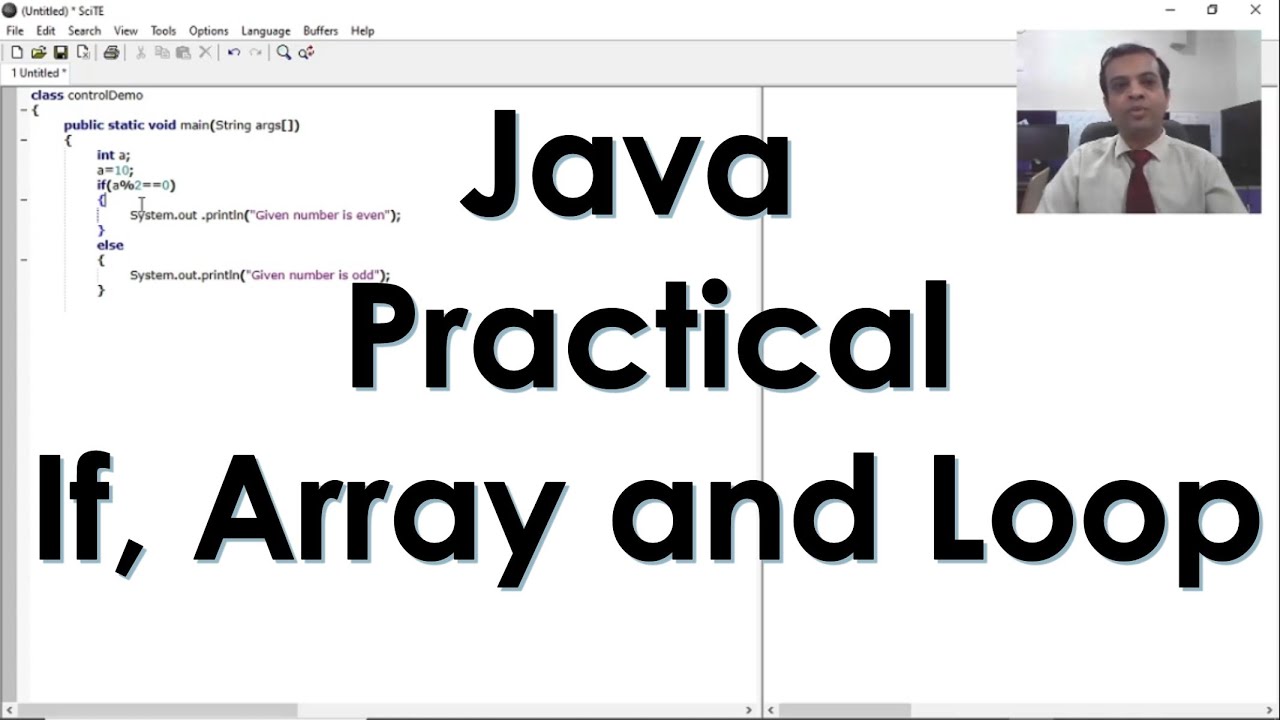 Std 12 Computer || Java Practical || Program of If, Array and Loop ...