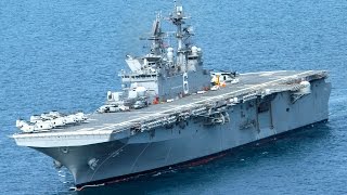 最新型 アメリカ級強襲揚陸艦 (USSアメリカ・LHA-6) 就役 [HD] - YouTube