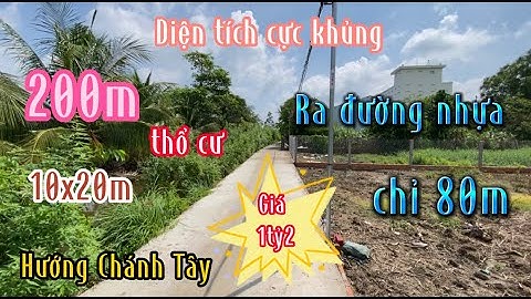 Đất Cần Giuộc Giá Rẻ | Diện tích cực khủng, sổ thể hiện lối đi 2m ra đường nhựa 80m, giá cực rẻ.