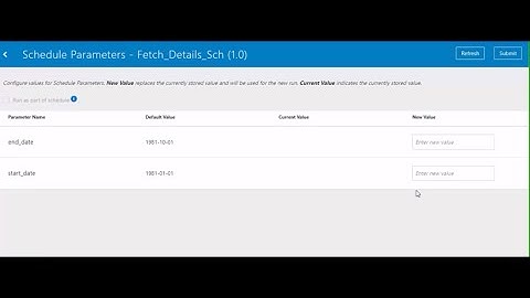 Schedule Parameters In Oracle Integration Cloud | Parameters For Schedule Integrations