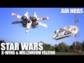 Star wars xwing  millennium falcon by air hogs  flite test