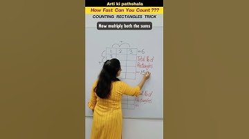 😲Count Rectangles in 5 second/Counting figures reasoning tricks #shorts #artikipathshala #shortsfeed