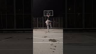 Trick Shot Utilizes Basketball Backboard for Creative Effect