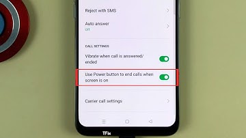 How to Use Power button to end calls when screen is on on OPPO Reno2 F Android 11