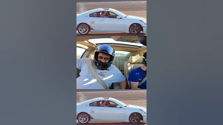 Dads first time in a drift car #drifting #g35 #tomei