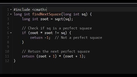 C++ - Find the Next Perfect Square | Codewars 8KYU