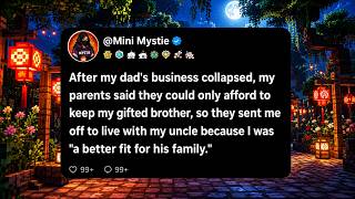 Full After my dad's business collapsed, my parents said they could only afford to keep my gifted brother Guide
