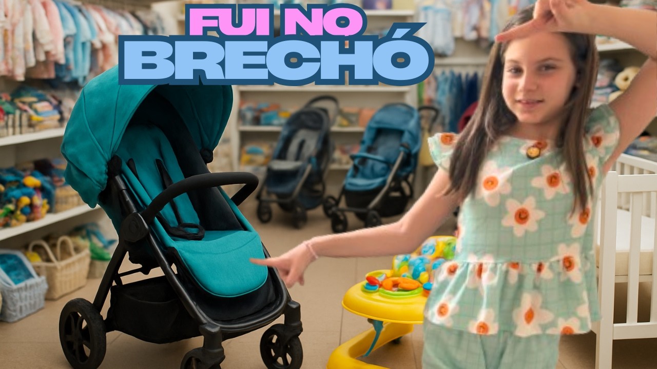 Fomos no brechó para compra coisas para meus bebes reborn