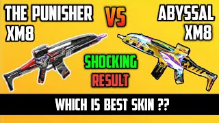 FREE FIRE - ABYSSAL XM8 VS THE PUNISHER XM8 (SHOCKING RESULT)|| WHICH IS BEST SKIN ??