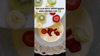 EVDE PRATİK WAFFLE TARİFİ ✅ TARİFİ YORUMDA ✅#waffle #waffles #tatlı #dessert #tarif #pratiktarifler